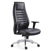 Chaises d'attente modernes élégantes Vantervi en cuir synthétique noir pour bureau de visiteur et salle de réunion