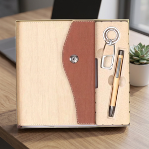 Kit de Regalo Promocional Personalizado de Cuero PU Elegante y de Alta Demanda, con Diario, Botella, Llavero, Impresión Digital Personalizada para Empresas - Product Image 2