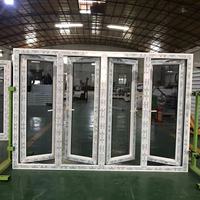 Fenêtre à battant en PVC de style européen à double vitrage fabriquée en Chine