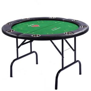 Table de Poker pliante de luxe Texas Hold Em Casino rond 6-8 joueurs octogone avec support intérieur <span class=keywords><strong>Roulette</strong></span> personnalisable lumière Portable - Product Image 1