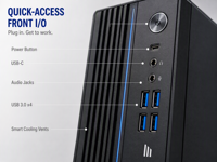 Desktop Bisnis Stabil Set Lengkap Zhaoxin KXU6780A Prosesor 8 Core Casing Kompak 8L Layar 23.8 Inci untuk Proyek Kantor Pendidikan