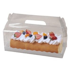 Nieuwe Pure Kleur Bento Loaf Transparant Mousse Cake Verpakking Met Hand - Product Image 1