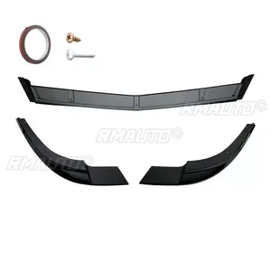 Lèvre de pare-chocs avant style fibre de carbone pour Chevrolet Corvette C6 2005-2013, modèles Z06 ZR1 Wide Body, noir brillant - Product Image 6