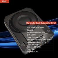 Qualité sonore Subwoofer mince de voiture de 8 pouces RMS 150W Strong bass Peak 1500W Strong bass Under Seat Car Active Subwoofer