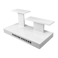 Support de présentation de flacon de parfum cosmétique détachable en acrylique blanc transparent de qualité supérieure avec logo personnalisé pour les boutiques