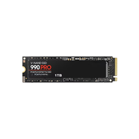 قرص صلب داخلي SSD 990 PRO بسعة 1 تيرابايت PCIe 4.0 NVMe M.2، الجيل الرابع PCIe X4 للكمبيوتر المكتبي
