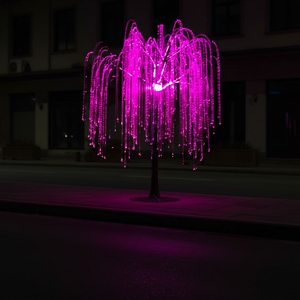 Arbre lumineux LED en fibre optique en plastique, effet ciel étoilé, étanche IP65 pour rues, places, centres commerciaux, hôtels, centres de villégiature, festivals - Product Image 6