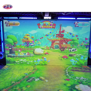 Trong nhà ba chiều chiếu tương tác tường sàn hệ thống 3D Video nhập vai bãi biển chiếu trò chơi - Product Image 2