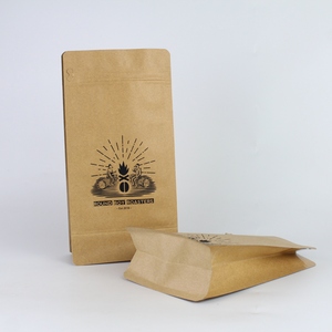 Matériau durable imperméable en papier kraft brun pratique pour transporter sac pliable léger à fond plat - Product Image 3