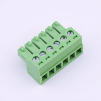 Bloc de bornes enfichable HC15EDGK-3.81-6P-V vert, pas de 3,81 mm, connecteur femelle 6P pour carte PCB, 508 mm