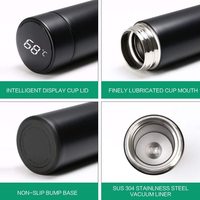 Gobelet intelligent avec Logo personnalisé, bouteille d'eau avec infuseur à thé, affichage de la température par Led, maintient chaud au froid, vente en gros, ml
