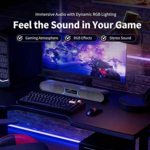 Wholesale RGB Blue Tooth Computer Speakers <b>Wireless</b> USB AUX <b>PC</b> TV Laptop Soundbar Home Audio Gamer Desktop Speaker - Product Image 6
