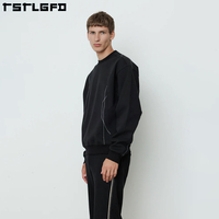 Sudadera con Capucha Personalizada, Ecológica, de Algodón Orgánico, Talla Grande para Hombre, Cortavientos, Ligera, Elástica en Cuatro Direcciones, para Invierno
