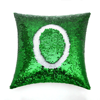 Housse de coussin personnalisable avec logo photo, décorations, paillettes sirène, sublimation vierge, réversible, magique