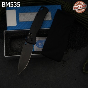 มีดพับ New Bugout 535 EDC ด้ามอลูมิเนียมสีดำ สำหรับกิจกรรมกลางแจ้ง แคมป์ปิ้ง ปิกนิก เอาตัวรอด มีดพับทางยุทธวิธี สลักลายด้วยเลเซอร์อย่างมืออาชีพ - Product Image 1