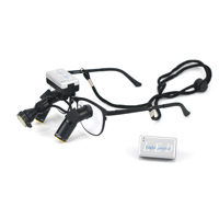 Loupes chirurgicales dentaires ergonomiques 3x 4x 5x 6x 8x 8,5x avec lentilles optiques à grossissement réglable et lampe frontale 5W