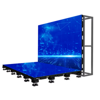 Produit chaud P3.91 interactif numérique carrelage mur scène de jeu piste de danse support LED panneaux muraux écran tactile