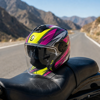 Casque de moto ouvert 3/4 homologué DOT, coque ABS résistante aux rayures et à l'usure, équipement de sécurité pour adulte, vente chaude