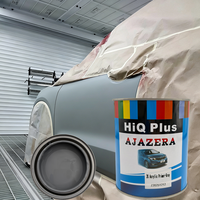 Peinture de base automobile acrylique 2K, application par pulvérisation, résistante aux intempéries, séchage rapide, gris, revêtement de base automobile