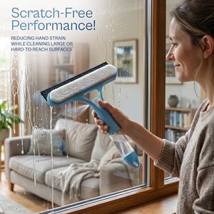 Nettoyeur de vitres double face professionnel en plastique à prix d'usine, raclette de douche pulvérisatrice pour le nettoyage des fenêtres à domicile - Product Image 5