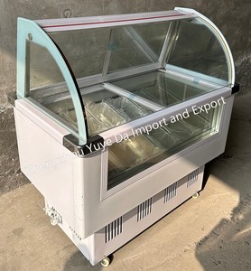 Gran oferta, helado de pescado, doble puerta de cristal, pantalla <span class=keywords><strong>Flash</strong></span>, congelador rápido comercial, nevera, refrigerador, congelador para el hogar - Product Image 5