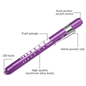 Linterna Médica Tipo Pluma con Luz LED Blanca para Revisión <span class=keywords><strong>de</strong></span> Ojos y Oídos para Médicos y Enfermeros - Product Image 3