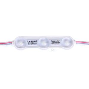 Módulo LED de 3 luces LED de 1.5W DC 12V de alto brillo, utilizado para cajas de luz publicitarias grandes para exteriores y letreros publicitarios. - Product Image 1
