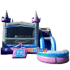 Comercial Pvc personalizado inflable azul saltar gorila Castillo casa con tobogán rebote casa Combo Jumper hinchable para niños - Product Image 5