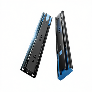 Soft-Close Quiet Stable Smooth 3-Section Double Spring Damping Slide Rails for <b>Kitchen</b> Cabinets - Product Image 1