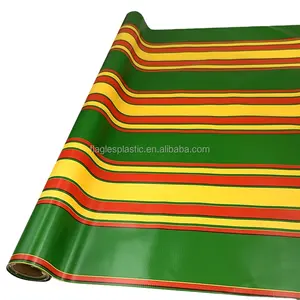 PVC Fabric Stripe Tarpaulin Awning Coated Plastic Canvas Cover Tent And Car Curtain Stripe Coloured Waterproof Truck