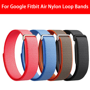 Wholesale Pulsera 18mm Nailon <span class=keywords><strong>El</strong></span>ástico Antibacteriano PC Connector para Google <span class=keywords><strong>Fitbit</strong></span> Air Tracker Correa Repuesto - Product Image 2