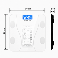 Báscula de Grasa Corporal BMI, Analizador de Composición Corporal, Agua, Hueso, Proteína, Grasa Visceral, Edad Metabólica, Perfil Multiusuario, Modo Familiar
