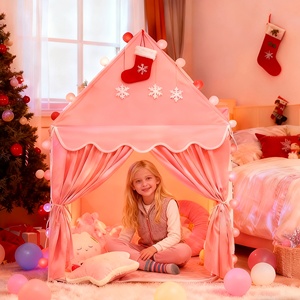 Tenda a <span class=keywords><strong>Baldacchino</strong></span> per <span class=keywords><strong>Letto</strong></span> dei Bambini, Portatile per Interni ed Esterni, Castello da Principessa, Casa Gioco per Bambini, Regalo di Natale - Product Image 1