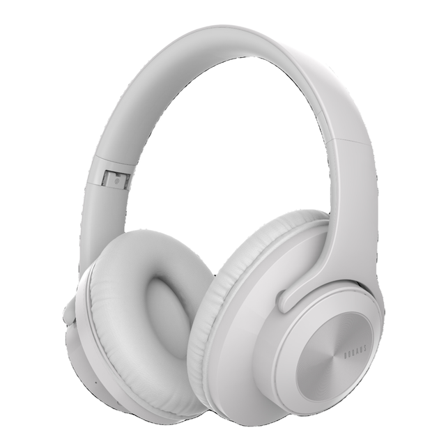 DOQAUS Over Ear Wireless Headphones 5.3 ANC Touch Control Hi-Fi Sound AAC Dynamic Driver IPX4 Waterproof Low Latency White