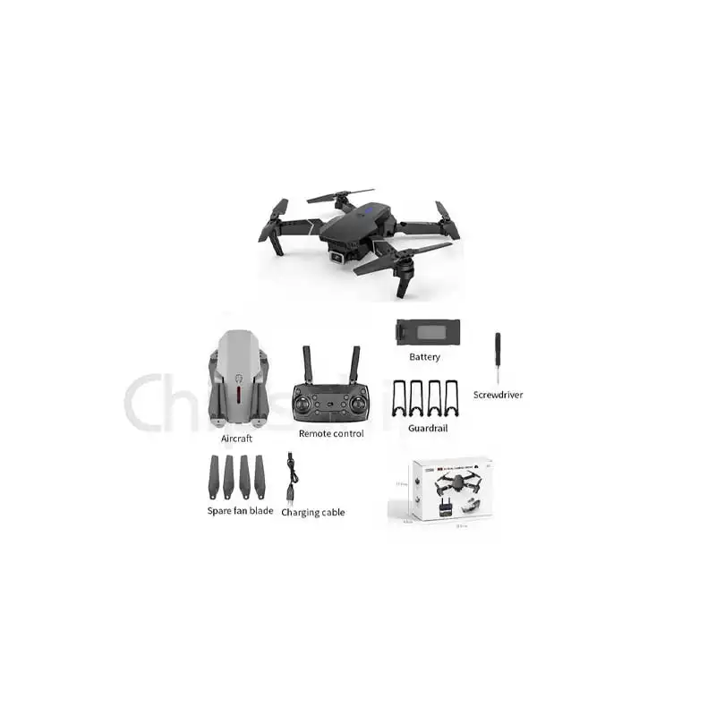 E88 profession Drone 4k camera Black White 1800 Mah Height Headless mode 2.4 GHz RC mini drone cameras drone with camera hd