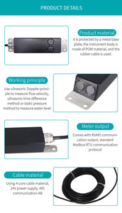 Medidor de Flujo Ultrasónico Doppler de Canal Abierto Aice Tech (sin Host), Sensores IoT para Instrumentos de Medición de Velocidad - Product Image 4