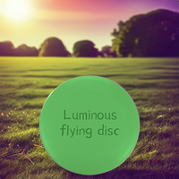Logo personnalisable 175g PE lumineux doux Sports de plein air disque volant jouet gonflable Frisbeed en plastique pour les enfants
