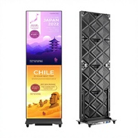 Écran LED Mini P2.5mm pliable 1920x640 couleur pleine résolution, étanche, à taux de rafraîchissement élevé, panneau LED extérieur/intérieur, affichage WiFi USB