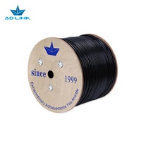 Câble Réseau SFTP Blindé Cat6 Noir Fibre Optique Cuivre Nu Solide Extérieur PE 1000ft 305m 100m 23AWG Bobine en Bois Certifié CE