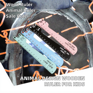 <span class=keywords><strong>Regla</strong></span> <span class=keywords><strong>de</strong></span> <span class=keywords><strong>Madera</strong></span> con Diseño <span class=keywords><strong>de</strong></span> Animales Adorables, Estilo Kawaii, Material Escolar para Niños y Adolescentes - Product Image 2