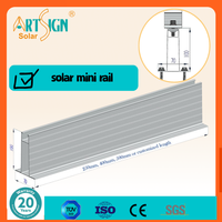 Structure de montage sur toit en aluminium à profilé haut pour panneaux solaires photovoltaïques, pour toiture en tôle, installation rapide