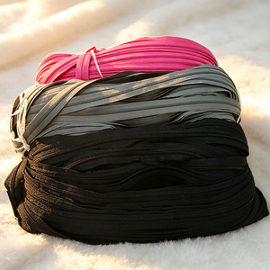 Vente en gros de fermetures éclair continues en nylon gris, rouleau de 5 mètres #   Chaîne longue robuste au mètre pour bagages et sacs à dos d'extérieur - Product Image 1