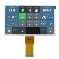 Écran tactile résistif haute luminosité, module d'écran LCD TFT de 7 pouces avec rétroéclairage LED normalement noir et blanc