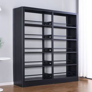 Estantería de exhibición de varios niveles para <span class=keywords><strong>biblioteca</strong></span> y equipo, estante de diseño de muebles, puerta corredera de Metal, Popular - Product Image 4