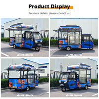 JINLIJING Remorque Cuisine Mobile pour Bière, Véhicule Électrique à Trois Roues pour Jus de Fruits, Bar à Café, Tricycle Food Truck Roulant à Vendre