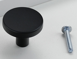 캐비닛 핸들 드레서 서랍 손잡이 알루미늄 합금 골드 간단한 솔리드 라운드 노브 - Product Image 5