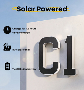 Luz Solar para Número de Casa, Sensor de Luz Automático, LED, Impermeable, Material PP, Letrero de Dirección para Porche y Patio - Product Image 3