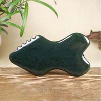 Outil Gua Sha en jade néphrite vert, ensemble de pierres de massage chaudes en basalte, sculpture corporelle, soulagement du stress, douleurs dorsales