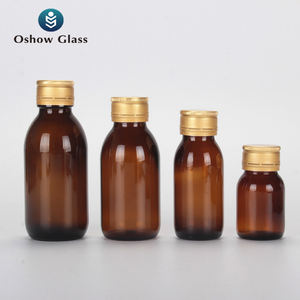 30ml 50ml 100ml <span class=keywords><strong>Pharma</strong></span> flacone di liquido liquido liquido personalizzato bottiglia rotonda ambra con tappo in alluminio per la medicina sciroppo liquido - Product Image 4