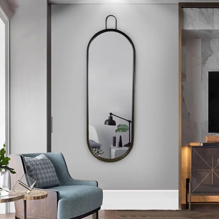 Portatile da bagno ovale specchio Smart specchio a parete specchio Hotel riflettore per Studio di fotografia all'aperto di illuminazione